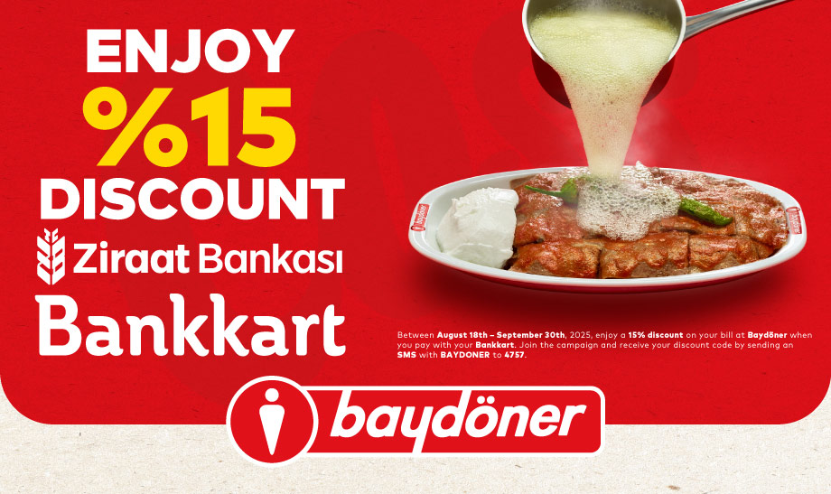 15% Discount for Ziraat Bank Bankkart Holders